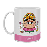 Pink Coffee Mug with Laxmi Print